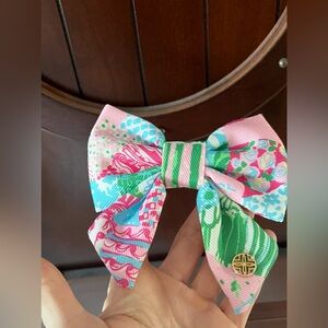 Lilly Pulitzer bow hair clip